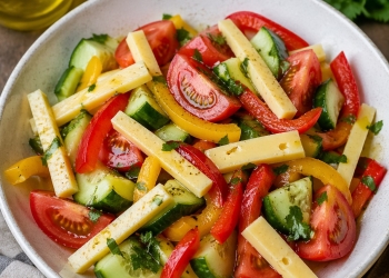 Вкусный салат с Костромским сыром