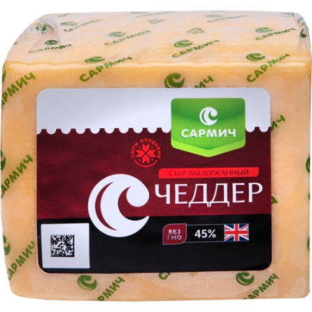 Сыр Чеддер Сармич 45% 3 кг