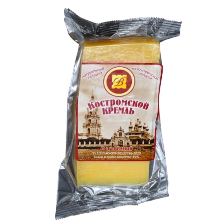 Сыр "Костромской кремль" 200г, 45% (Воскресенский сыродел) Сыр "Костромской кремль" 200г, 45% (Воскресенский сыродел)