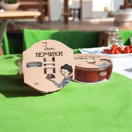 Перчики Черри Красные JEAN фаршированные сливочным сыром и трюфелем (Le Fort Food) Перчики Черри Красные JEAN фаршированные сливочным сыром и трюфелем (Le Fort Food)